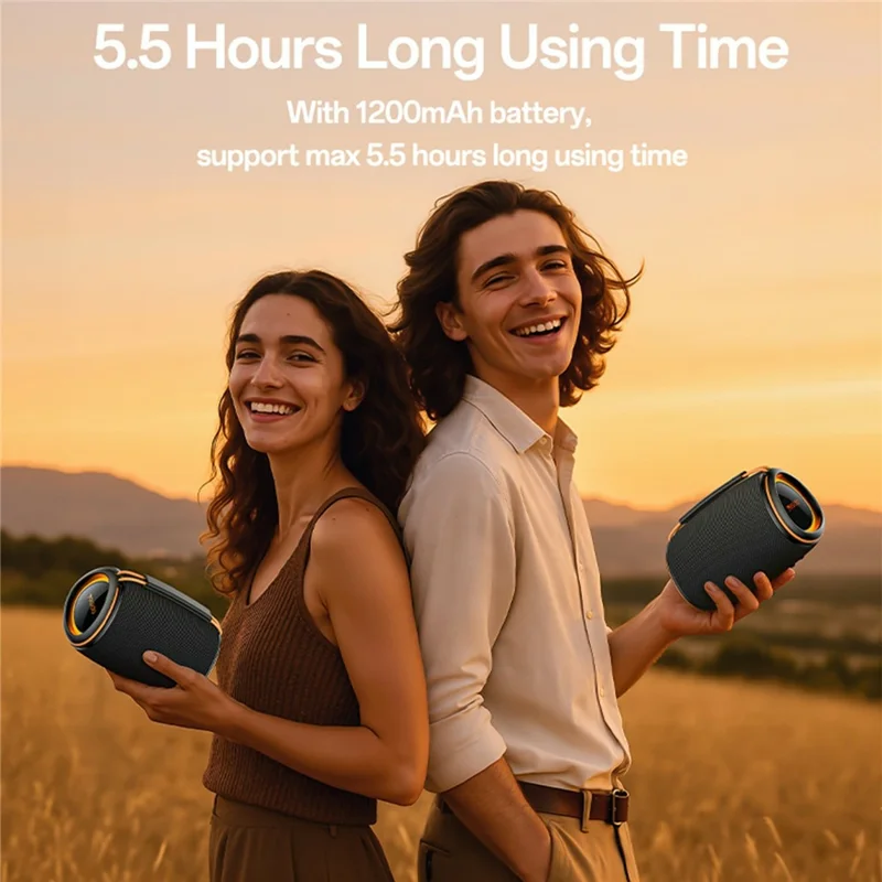 YESIDO YSW39 Multi Mode Playback Bluetooth-compatible Speaker 20W Powerful Sound RGB Lighting Subwoofer