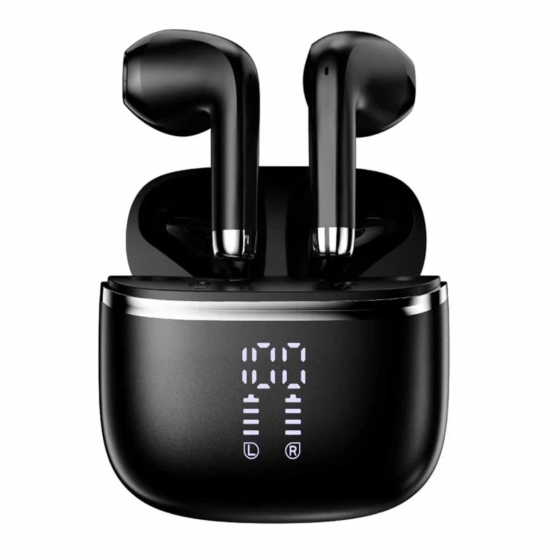 Bluetooth-oortelefoons met geluidsisolatie Half-in-oortelefoons voor sport met digitaal display oplaaddoosje