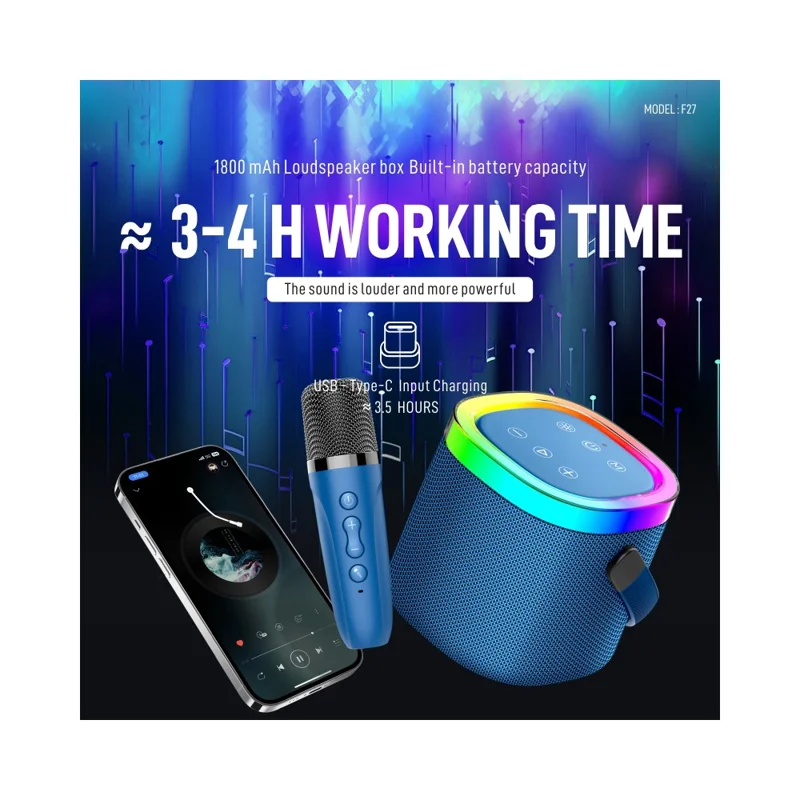 KONFULON F27 Dual 8W Driver Bluetooth-compatible Speaker with Microphone Wireless Audio System - Red