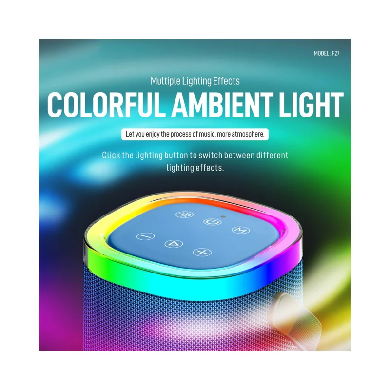 KONFULON F27 Dual 8W Driver Bluetooth-compatible Speaker with Microphone Wireless Audio System - Red