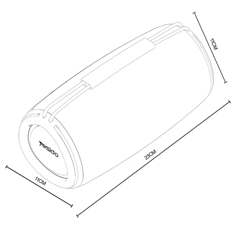 مكبر صوت YESIDO YSW38 سطح المكتب بلوتوث 30 واط إضاءة RGB متعددة الأوضاع ساب وووفر لاسلكي