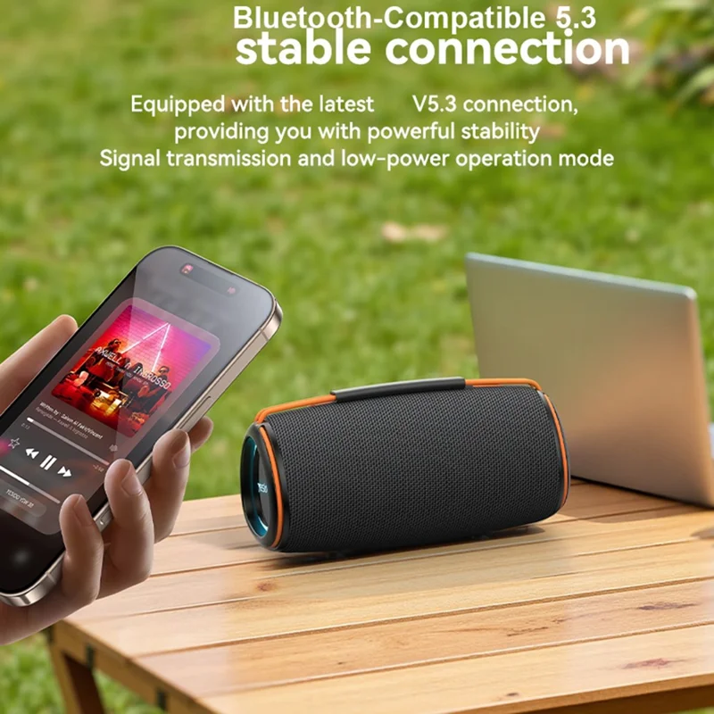 مكبر صوت YESIDO YSW38 سطح المكتب بلوتوث 30 واط إضاءة RGB متعددة الأوضاع ساب وووفر لاسلكي