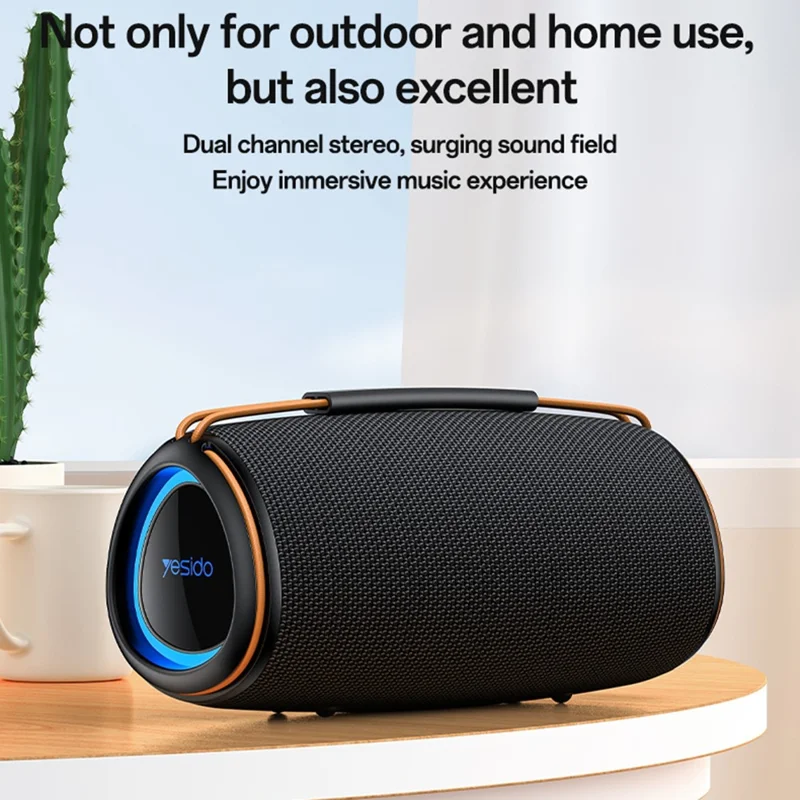 مكبر صوت YESIDO YSW38 سطح المكتب بلوتوث 30 واط إضاءة RGB متعددة الأوضاع ساب وووفر لاسلكي