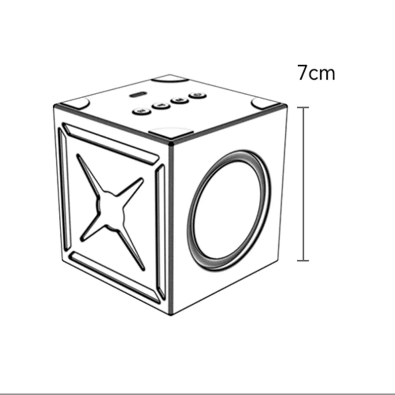 YESIDO YSW34 5W TWS Bluetooth-compatible Speaker RGB Lighting Outdoor Portable Subwoofer