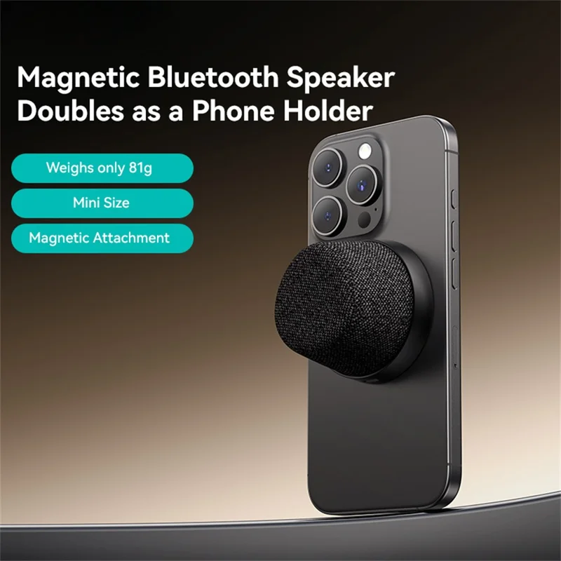 USAMS YX016 Magnetic Mini Speaker Bluetooth-Compatible 5.4 Phone Stand Music Player