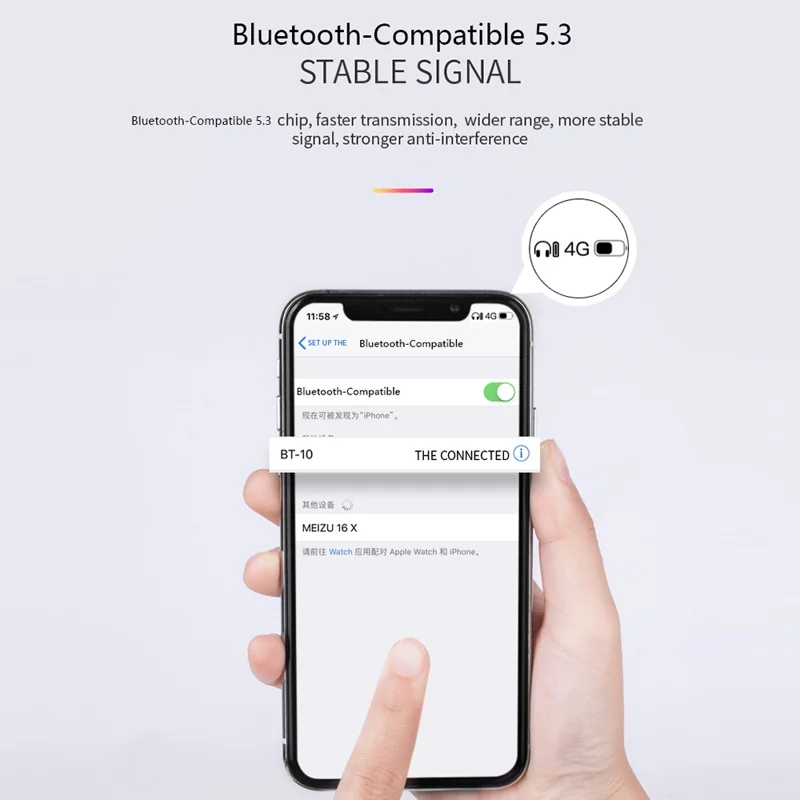 BT-10 Mini Portable Speaker Bluetooth-Compatible Subwoofer Phone Stand Long Playtime Bass Boost