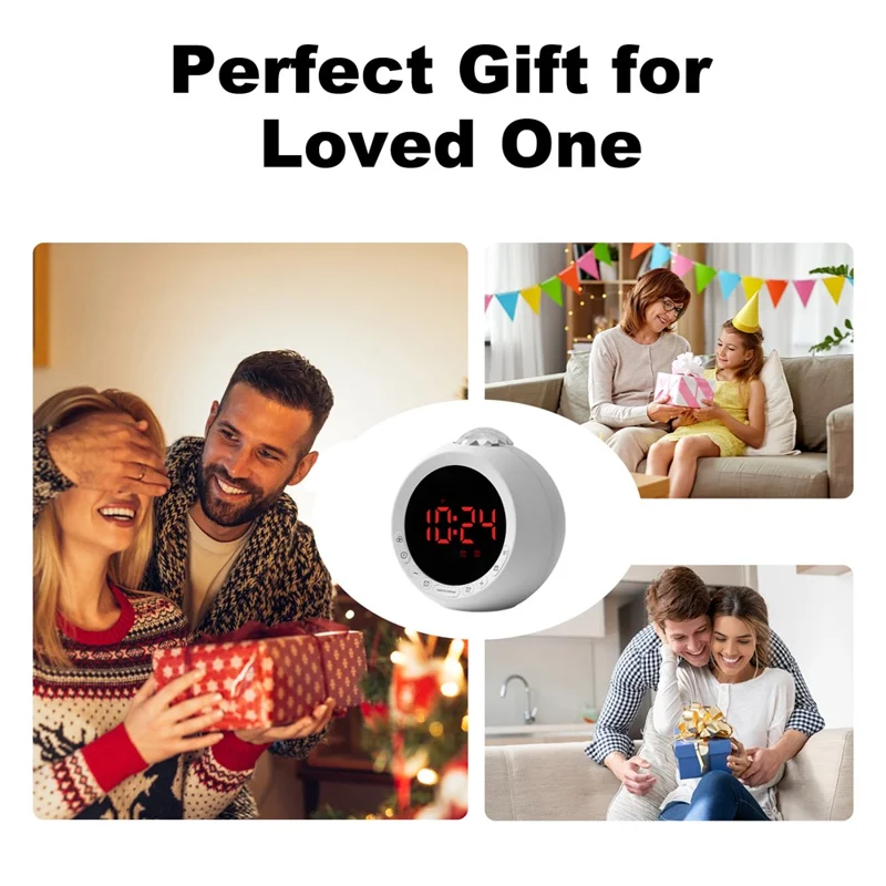 F4006 HD Sound RGB Sternprojektor 3 Alarme 5 Stimmungslichter Bluetooth-kompatibler Lautsprecher Wecker USB-betrieben