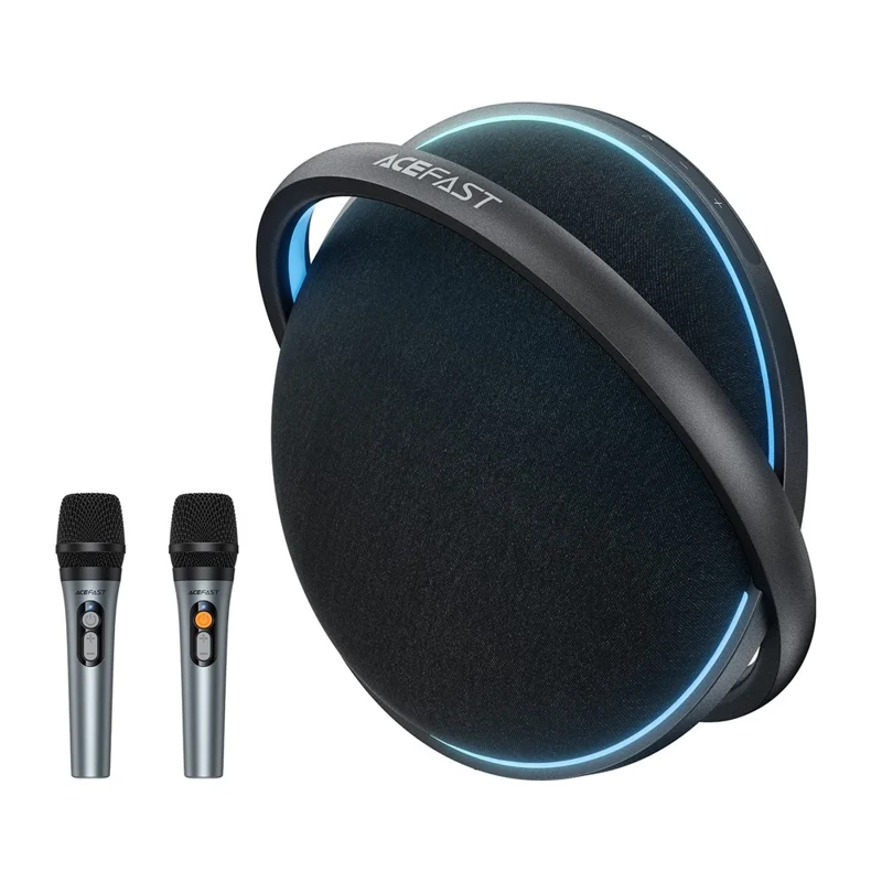 ACEFAST K5 Max IPX4 Waterproof Portable Karaoke Bluetooth-compatible Speaker with Dual Wireless Microphones