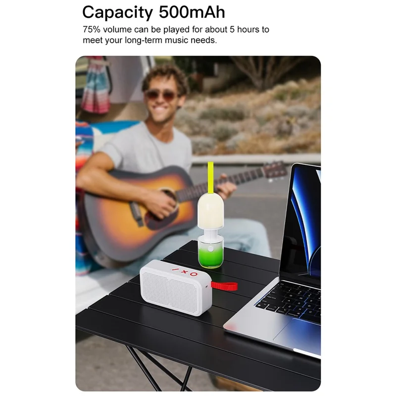 TWS Surround Stereo Bluetooth-Compatible Speaker F14 Outdoor Wireless Mini Subwoofer with USB-C Charging