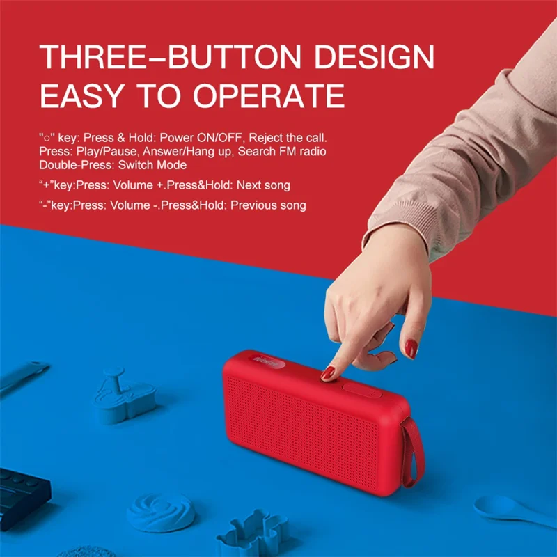 Bluetooth-Compatible Speaker F0 Outdoor Wireless Mini Subwoofer with HIFI Sound Portable Speaker - Black