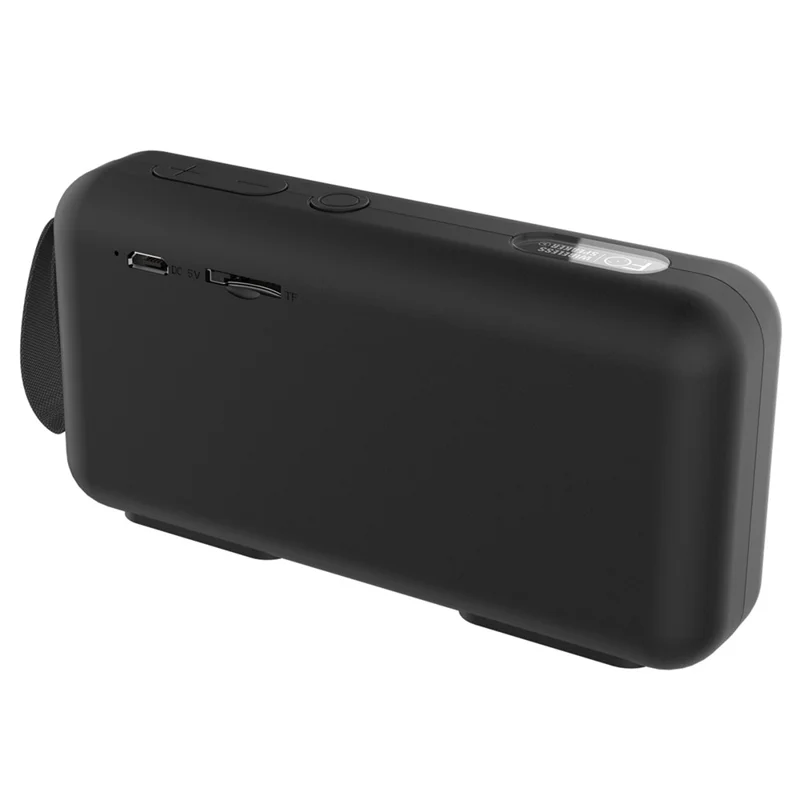 Bluetooth-Compatible Speaker F0 Outdoor Wireless Mini Subwoofer with HIFI Sound Portable Speaker - Black