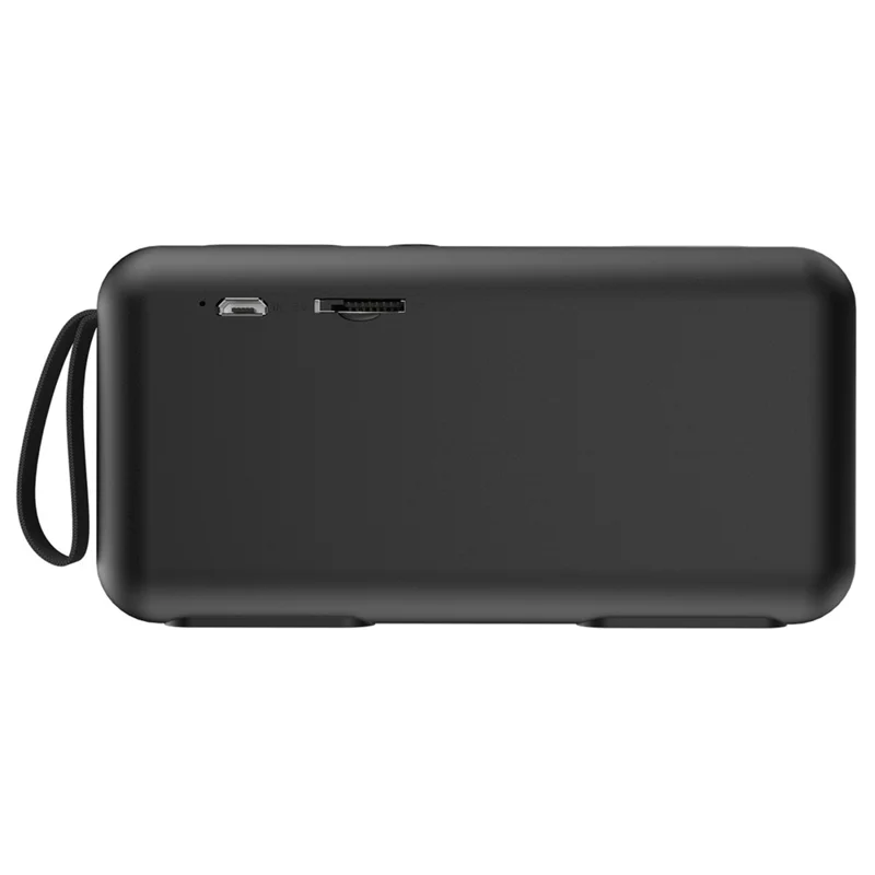 Bluetooth-Compatible Speaker F0 Outdoor Wireless Mini Subwoofer with HIFI Sound Portable Speaker - Black