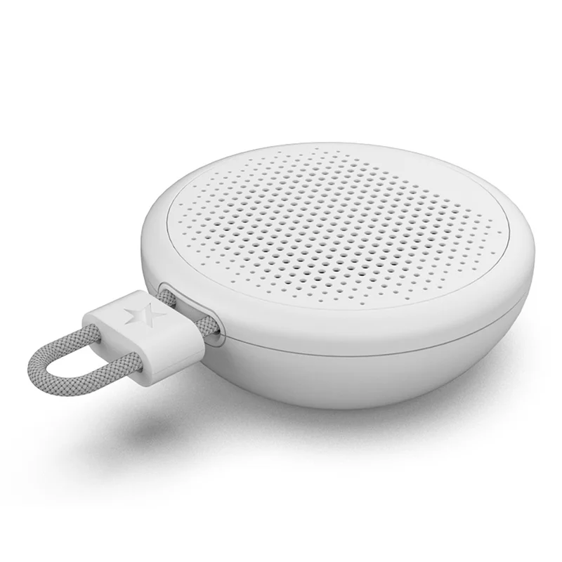 F10 Bluetooth-Compatible Speaker Mini Portable Outdoor Subwoofer with HIFI Surround Sound and TF Card Expansion - White