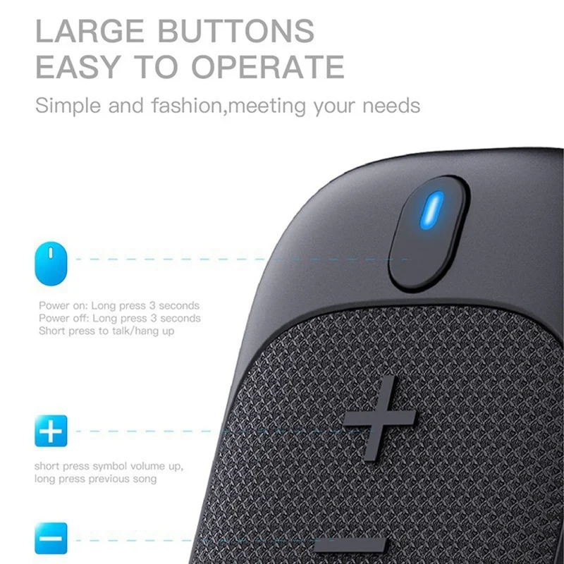 Tragbarer Bluetooth-kompatibler Lautsprecher IPX5 wasserdicht, tragbarer Outdoor-Lautsprecher mit magnetischer Halterung, Clip, klarer Anruf für Radfahren, Wandern, Laufen