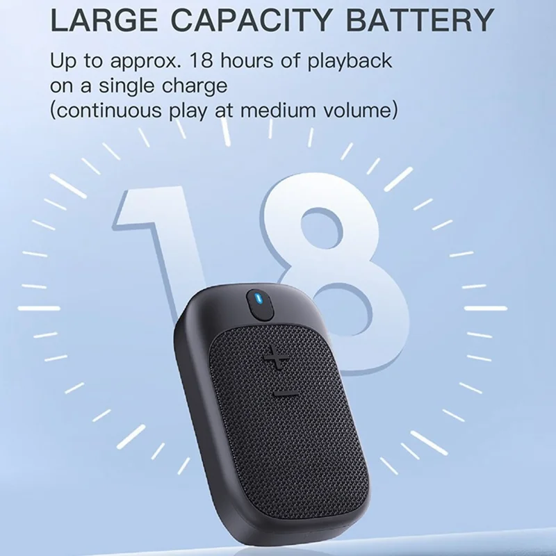 Tragbarer Bluetooth-kompatibler Lautsprecher IPX5 wasserdicht, tragbarer Outdoor-Lautsprecher mit magnetischer Halterung, Clip, klarer Anruf für Radfahren, Wandern, Laufen