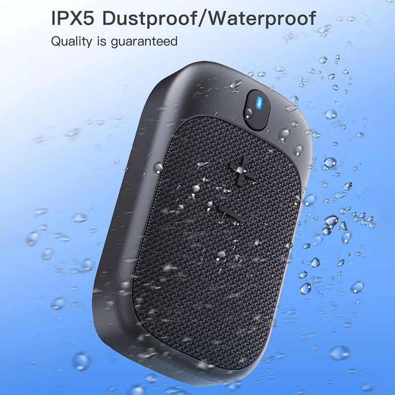 Tragbarer Bluetooth-kompatibler Lautsprecher IPX5 wasserdicht, tragbarer Outdoor-Lautsprecher mit magnetischer Halterung, Clip, klarer Anruf für Radfahren, Wandern, Laufen
