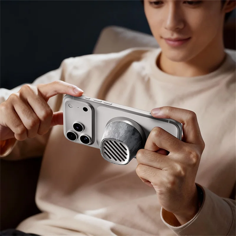 Altavoz inalámbrico magnético con carga inalámbrica rápida de 15 W, altavoz con sonido envolvente de 360°, compatible con Bluetooth de ROCK