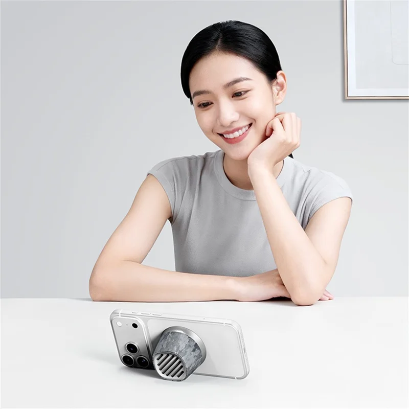 Altavoz inalámbrico magnético con carga inalámbrica rápida de 15 W, altavoz con sonido envolvente de 360°, compatible con Bluetooth de ROCK