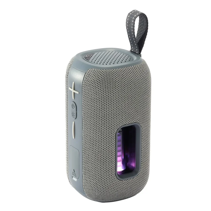 T&G 693 Portable Speaker Mini Outdoor Wireless Subwoofer Speaker with Microphone  /  FM Radio - Grey