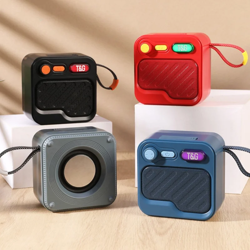 T&G 701 Portable Speaker Bluetooth-Compatible Wireless Speaker Audio Device with FM Radio  /  TWS Function - Blue