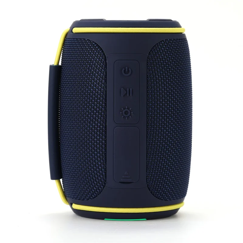 T&G 657mini Portable Speaker Waterproof Subwoofer Speaker with RGB Lights  /  FM Radio  /  TWS Function - Blue