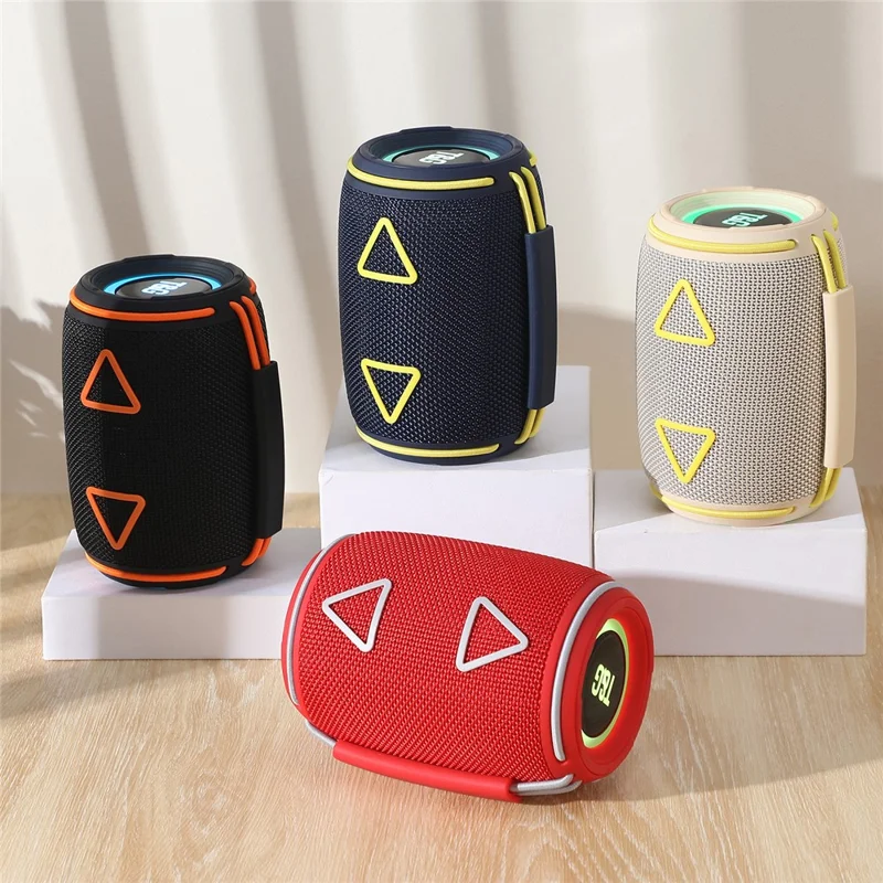 T&G 657mini Portable Speaker Waterproof Subwoofer Speaker with RGB Lights  /  FM Radio  /  TWS Function - Blue