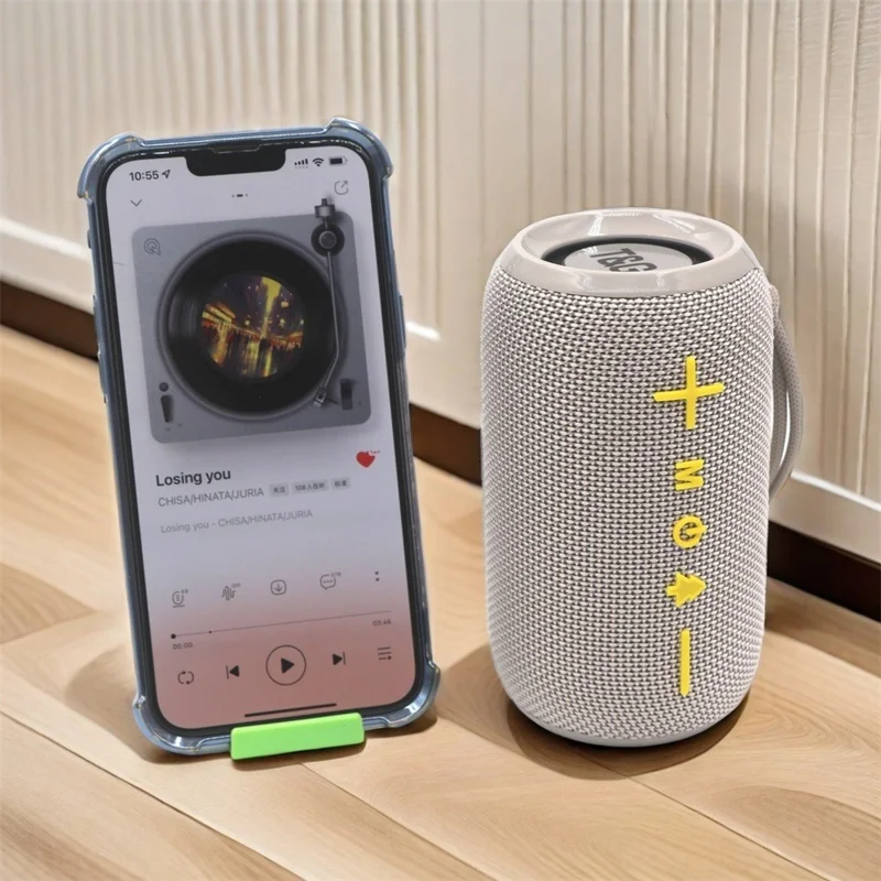 T&G 419 Portable Speaker Support TF Card  /  U Disk, Bluetooth-Compatible Speaker Subwoofer Wireless Audio Device with FM Radio - Black