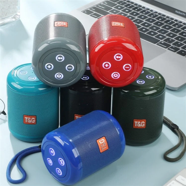 T&G TG519 TWS Haut-parleur Bluetooth Radio FM Haut-parleur Support Carte TF 3,5 mm AUX U Disk - Noir