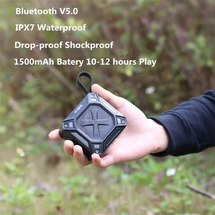 W-king S6 Altoparlante Bluetooth Portable Bluetooth TF FM Radio Outdoor Wireless Music Subwoofer