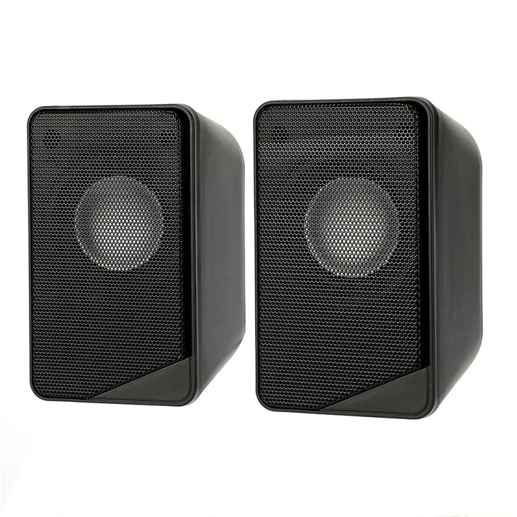 T-WOLF S2 Haut-parleur filaire double basse lourde Système de son surround Haut-parleur de musique pour bureau et ordinateur portable