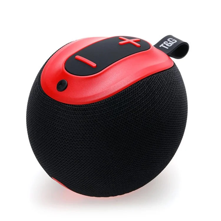T&G TG623 Portable Wireless Speaker Outdoor Waterproof Bluetooth-compatible FM TF TWS Stereo Music Subwoofer (CE Certificated) - Red