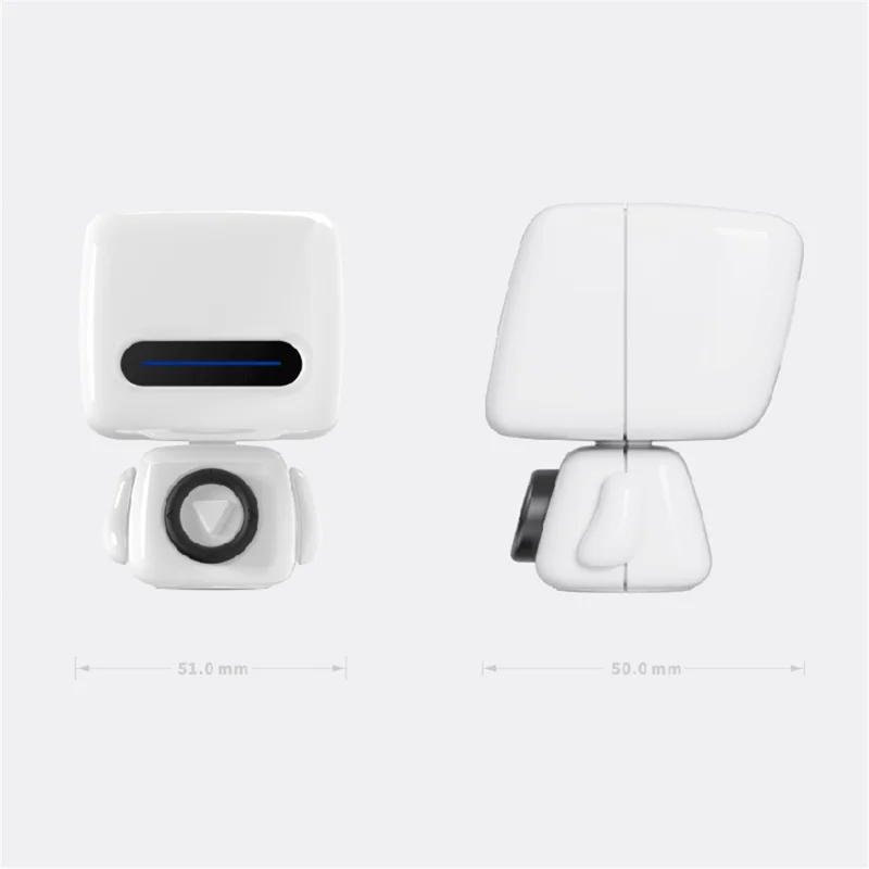 349 Creative Robot Design Portable Wireless Speaker Bluetooth-compatible Stereo Music Subwoofer - White
