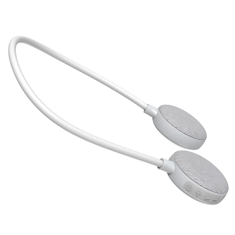 EBS-906 Portable Bluetooth-compatible Neck Hanging Speaker Stereo Hands-free Calling Music Soundbox - Grey