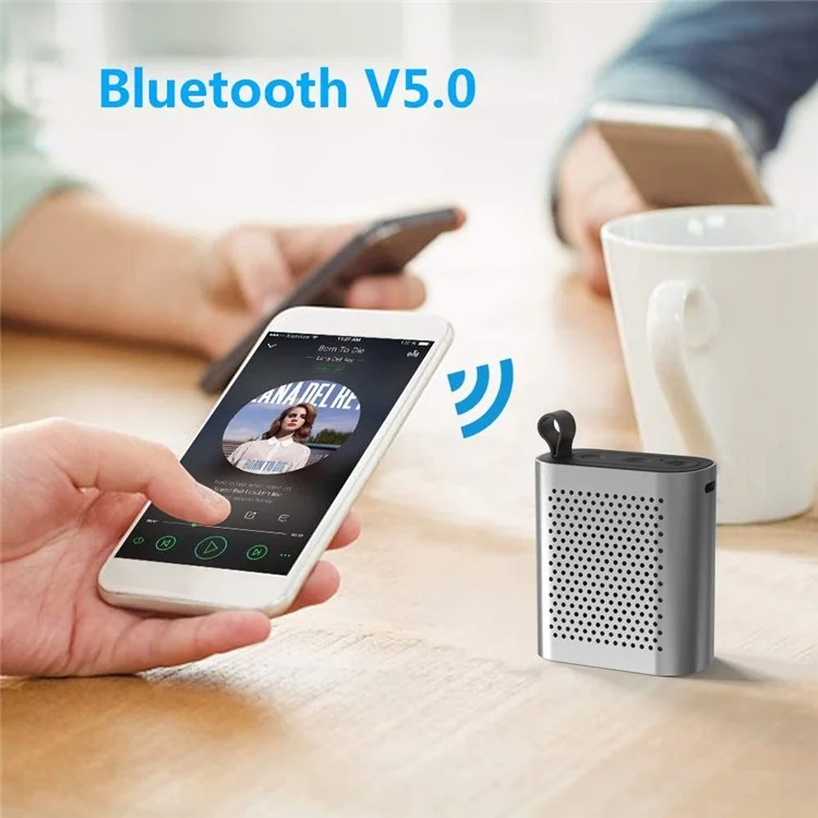 XDOBO X1 Outdoor Portable Bluetooth-compatible Speaker IPX5 Water Resistant Wireless Speaker TWS Mini Sound Amp Support TF Card/AUX Cable - Black