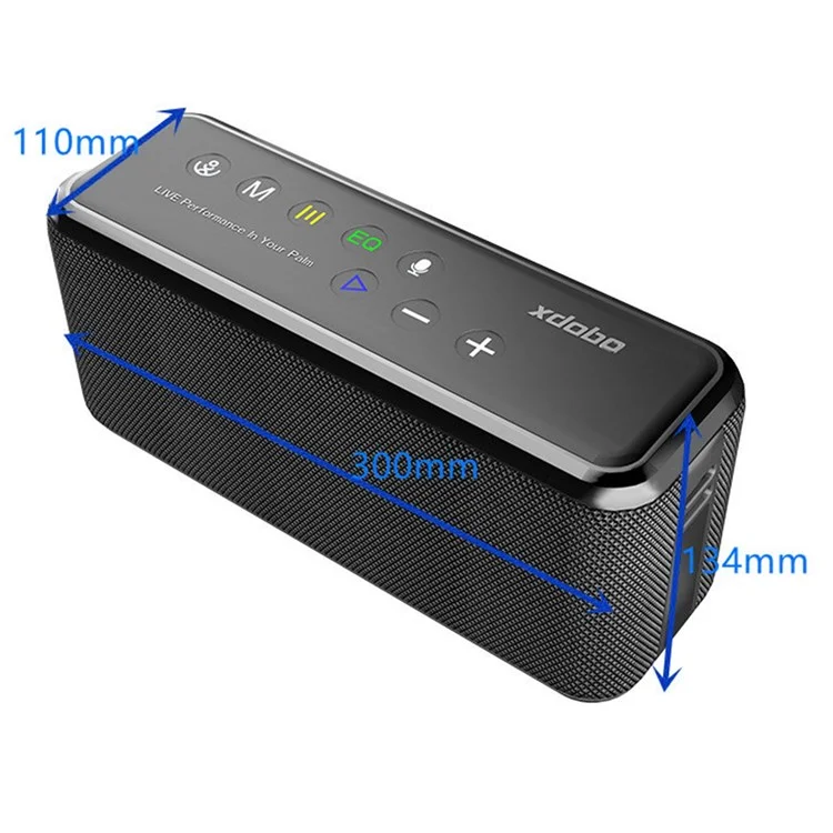 XDOBO X8 Max 100W Super Bass IPX5 Subwoofer à Prova D'água TWS Bluetooth 5.0 20000mAh Estreador Estéreo Para Festas em Casa ao ar Livre