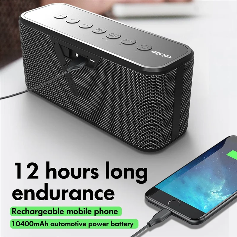 XDOBO X8 Plus 80W High Power TWS Bluetooth-compatible 5.0 Surround Sound & Rich Stereo Bass Speaker Subwoofer - Red