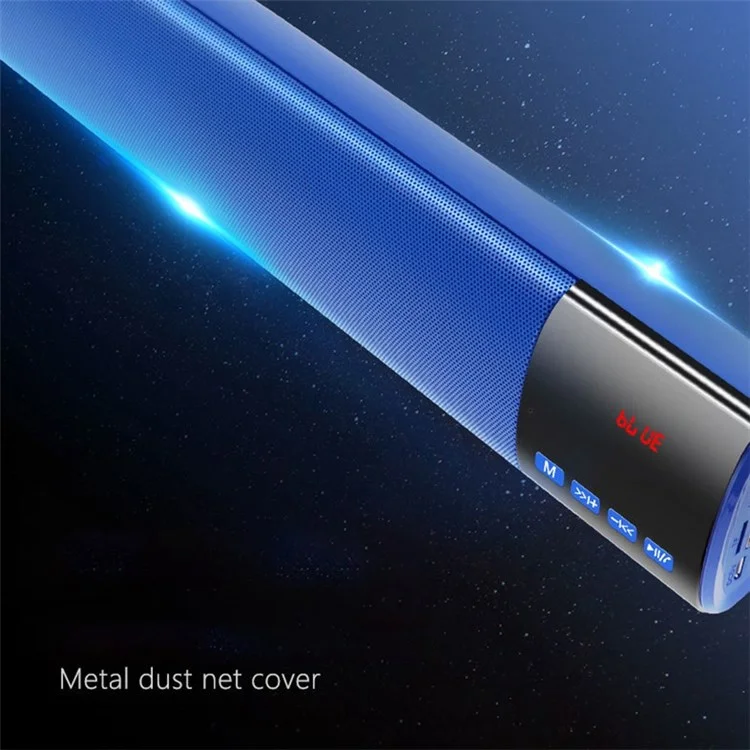 B28S Portable Speaker Bar LED Screen TWS Bluetooth-compatible Bass Sound Subwoofer - Red