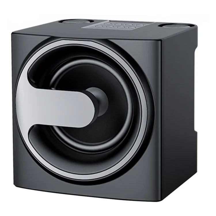 YS-207 Portable Bluetooth-compatible Speaker with 2 Microphones Wireless Rechargeable Sound Amp Device for Singing - Black