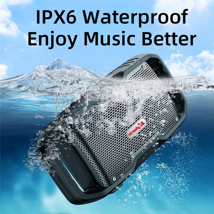 CYBORIS X10 120W Bluetooth-compatible 5.3 Speaker 2 Tweeter+2 Woofer Portable Subwoofer Waterproof Sound Box