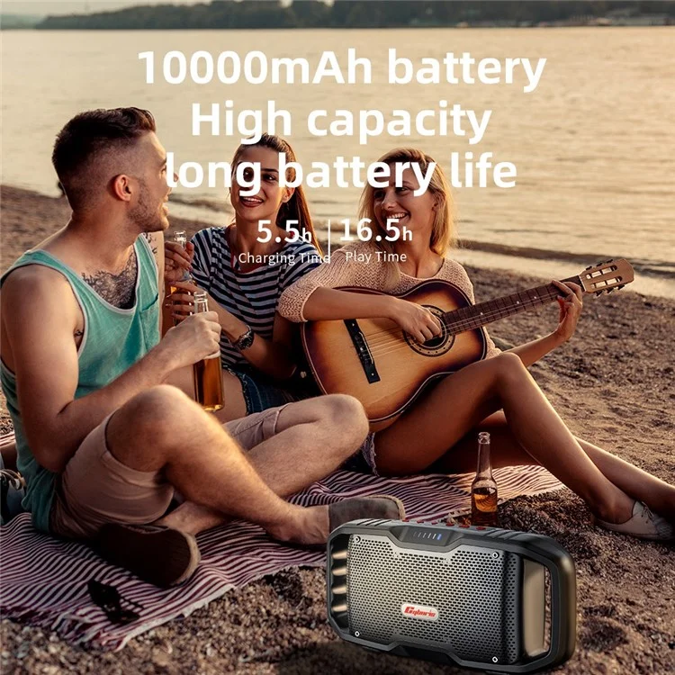 CYBORIS X10 120W Bluetooth-compatible 5.3 Speaker 2 Tweeter+2 Woofer Portable Subwoofer Waterproof Sound Box