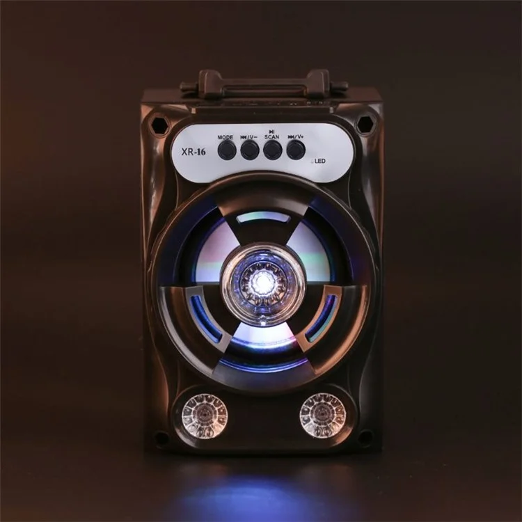 B13 TWS Bluetooth Speaker Bluetooth Square Dance Portatile Support Support TF Support TF Support / Amplificatore Audio a U-Disk Con Luce a LED / Microfono - Nero