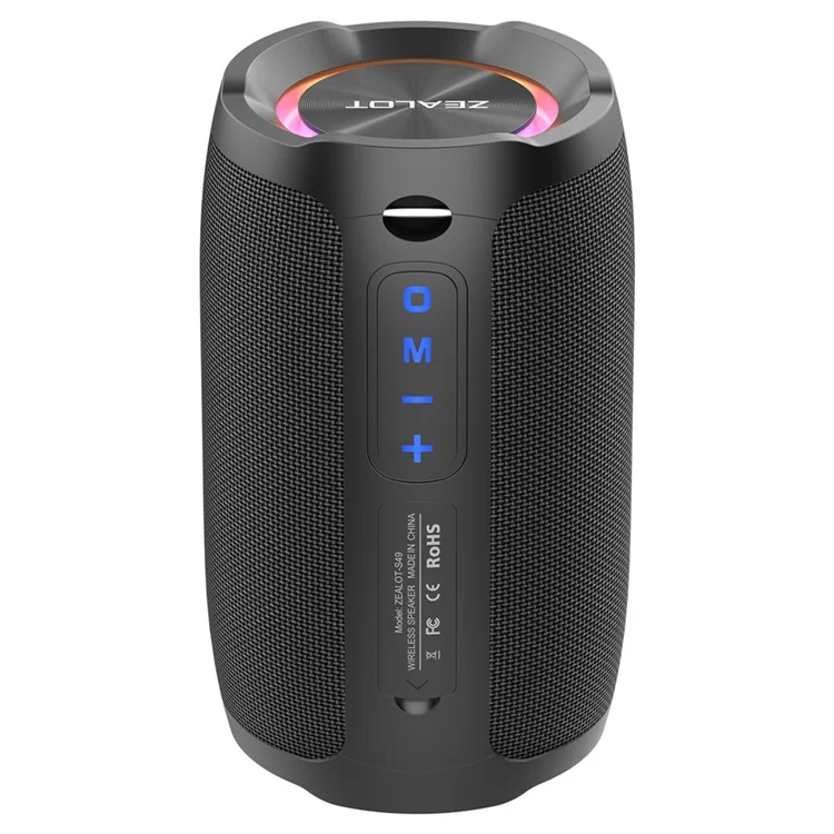 ZEALOT S49 Altavoz Bluetooth portátil recargable de 20W a prueba de agua con graves pesados Altavoz de música inalámbrico con subwoofer