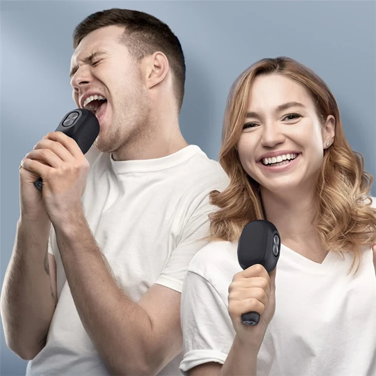 ZEALOT S58 Wireless Bluetooth-compatible Karaoke Microphone Rechargeable Home KTV Party Handheld Mic Speaker - Black