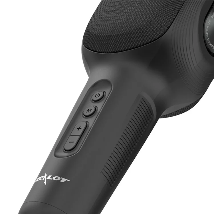 ZEALOT S58 Wireless Bluetooth-compatible Karaoke Microphone Rechargeable Home KTV Party Handheld Mic Speaker - Black