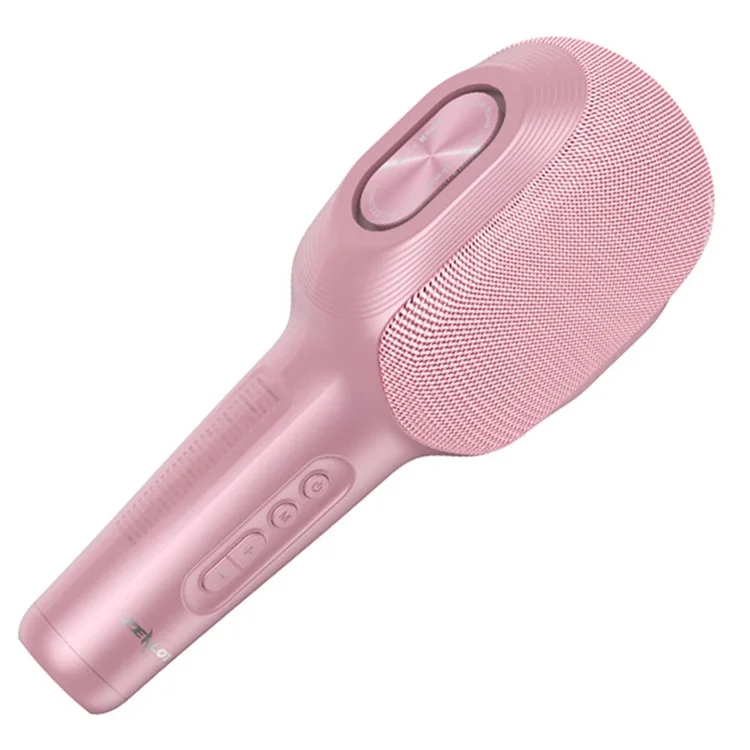 ZEALOT S58 Wireless Bluetooth-compatible Karaoke Microphone Rechargeable Home KTV Party Handheld Mic Speaker - Pink