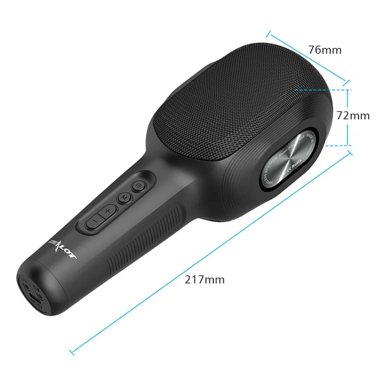 ZEALOT S58 Wireless Bluetooth-compatible Karaoke Microphone Rechargeable Home KTV Party Handheld Mic Speaker - Pink