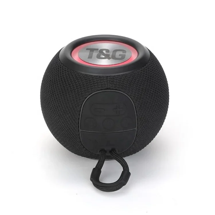 Беспроводная Bluetooth-колонка T&G TG337 с 3D-стереозвуком и сабвуфером, водонепроницаемая, для использования на улице - черная