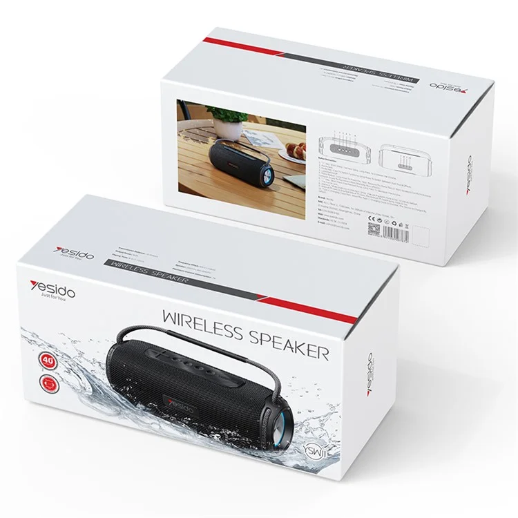 YESIDO YSW-11 Wireless Bluetooth-compatible Speaker for Home, Outdoor Portable Subwoofer Speaker