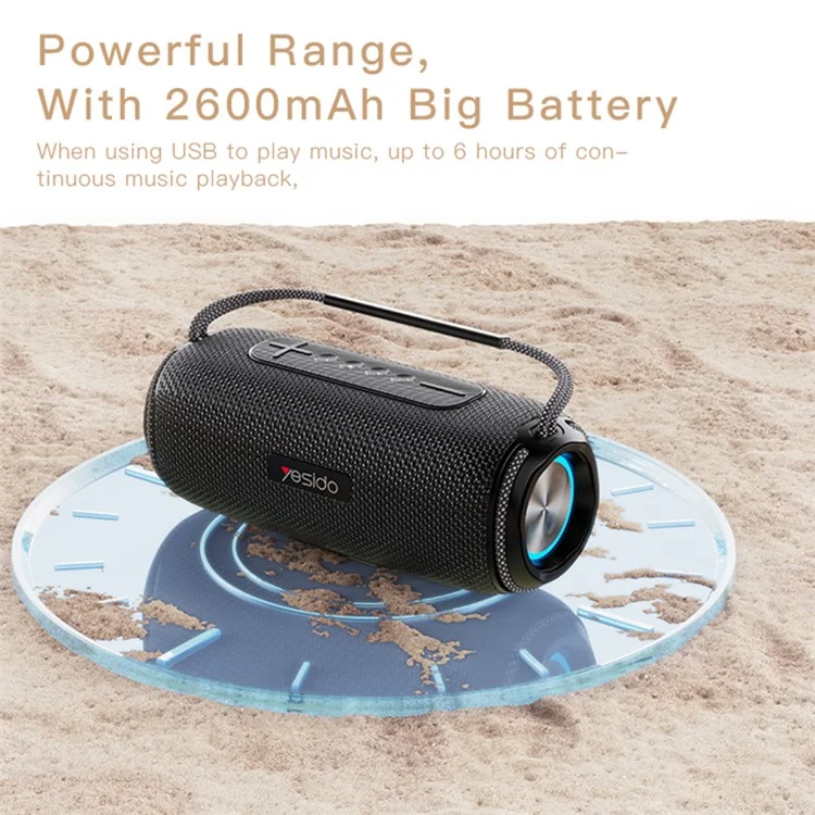 YESIDO YSW-11 Wireless Bluetooth-compatible Speaker for Home, Outdoor Portable Subwoofer Speaker