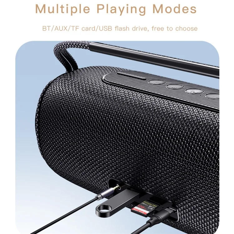 YESIDO YSW-11 Wireless Bluetooth-compatible Speaker for Home, Outdoor Portable Subwoofer Speaker